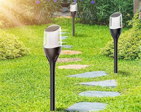 X Lampa Solarna Led Latarnia Pochodnia Wbijana P Omie Cm Premium