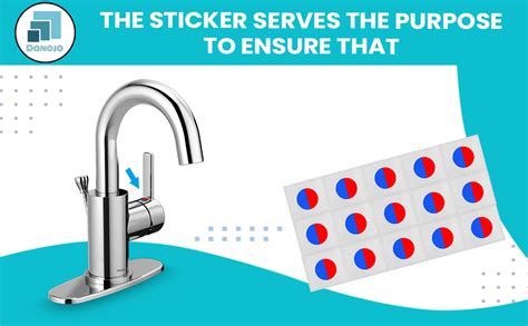 Amazon Danojo Faucet Stickers 15 Hot And Cold Water Stickers Kitchen Faucet Stickers