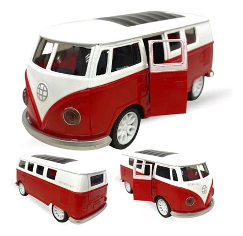 Carrinho De Ferro Miniatura Kombi De Metal Abre A Porta Mercadolivre