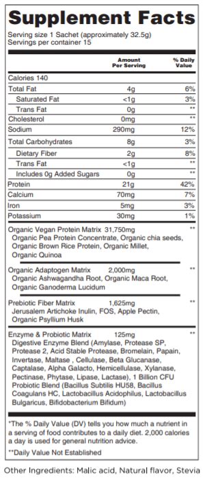 MATRIX - Organic Vegan Protein Shake - Total Life Changes USA