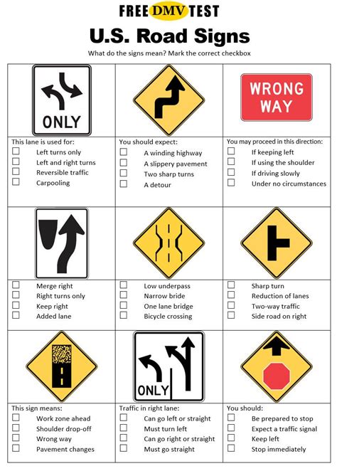 Road Signs Test