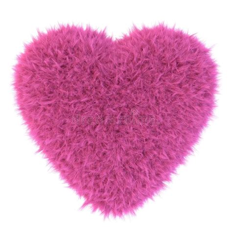 Pink Fur Heart Stock Illustrations 1820 Pink Fur Heart Stock