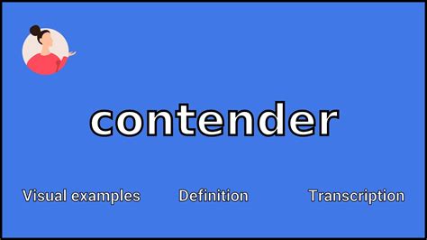 O Que Significa Contender - CONTENDER - Meaning and Pronunciation - YouTube