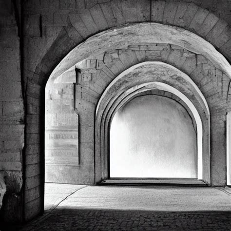 Archway Award Winning Black And White Photography Stable Diffusion