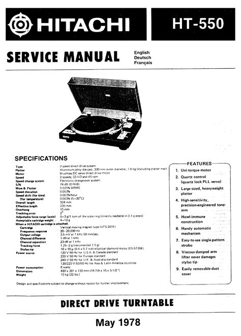Hitachi Ultravision Manual 7