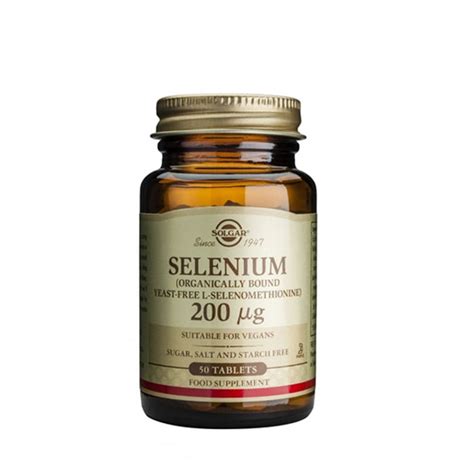 СОЛГАР СЕЛЕН 200 мкг. 50 броя / SOLGAR SELENIUM | Drugstore BG