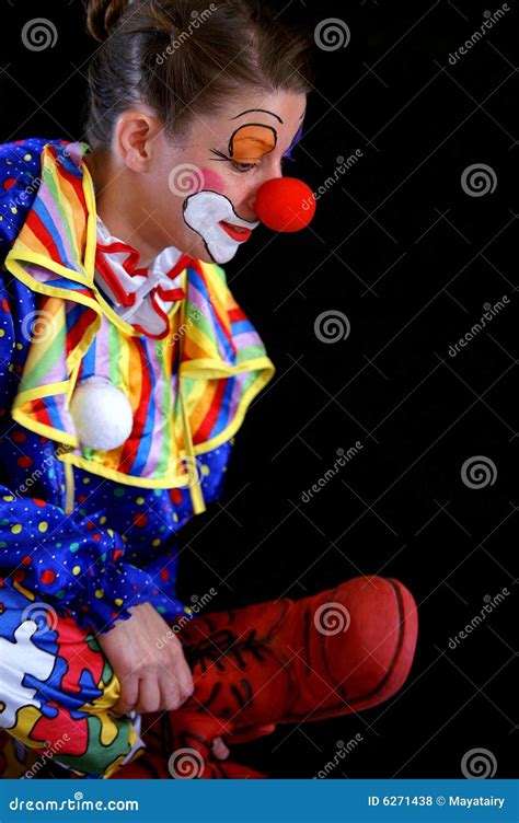 Funky Clown Stock Photo Image Of Cosmetics Arena Emotions 6271438