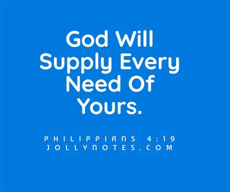 God Will Supply Every Need Of Yours Joyful Living Blog