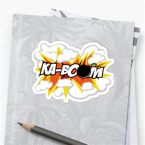 "kaboom | comic" Stickers by pauly | Redbubble