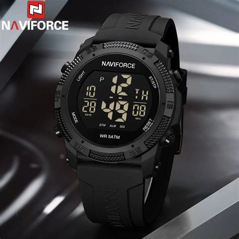 NAVIFORCE reloj Digital deportivo para hombre cronógrafo de pulsera