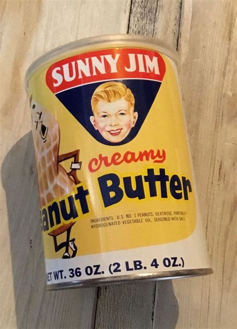 1950's Sunny Jim Peanut Butter Tin - Etsy