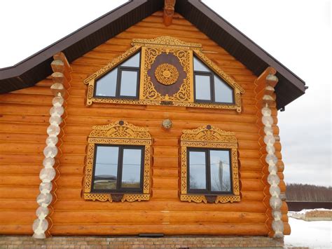 Кружева резных наличников. : Объёмные прорезные наличники на окна