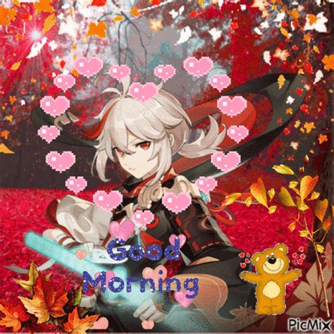Genshin Impact Good Morning Kazuha  Animado Gratis Picmix