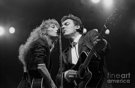 Musicians Patti Scialfa and Bruce Springsteen Photograph by Concert Photos