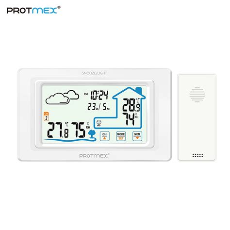 Protmex PT19A Метеостанция беспроводная домашняя уличная метеостанция с ...