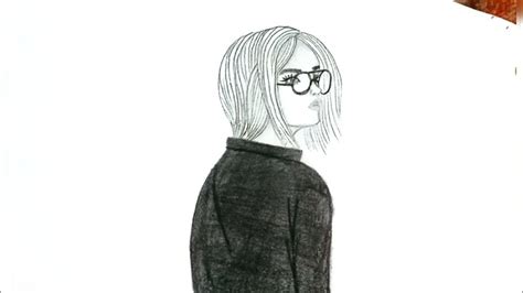 How To Draw A Girl With Short Hair Short Hair Girl Drawing Easy