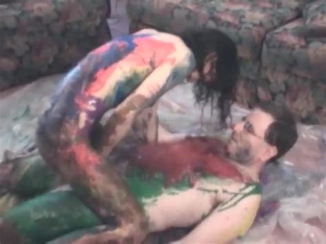 Messy Sex With Guy And Girl Covered In Paint Alpha Porno