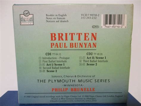 Britten Paul Bunyan 2 Cd Boxed Set Mint Condition E20 1234 Ebay