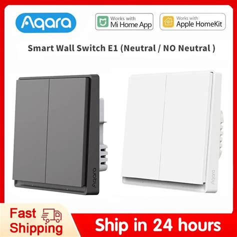 Умный настенный выключатель Aqara E1 Zigbee, Беспроводной Выключатель с ...