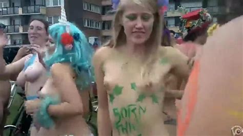 Bicycle Parade With The Nude People Porn Videos