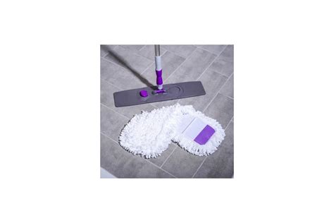 Плоская швабра Доляна телескопический стальной черенок, микрофибра ...