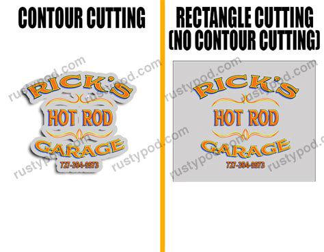 Personalized Pinstripe Hot Rod Garage Vinyl Sticker Rustypod Store