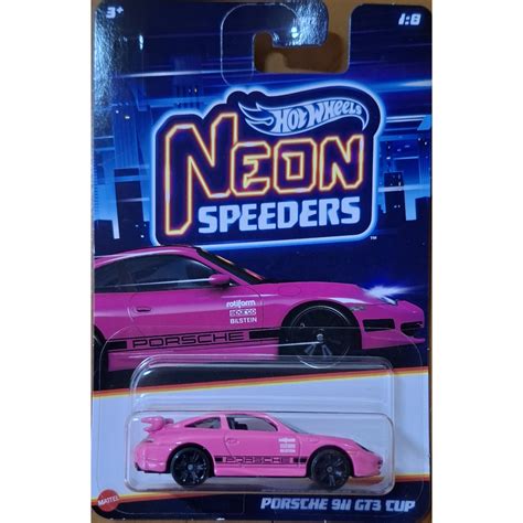 Hot Wheels Neon Speeders Porsche Gt Cup Hrw Shopee Brasil