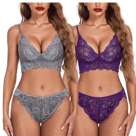 Buy Arnoni Women Babydoll Nightwear Lace Bra Panty Lingerie Set Women Babydoll Night Dress