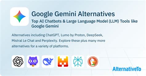 Great Google Gemini Alternatives: Top AI Chatbots in 2026 | AlternativeTo