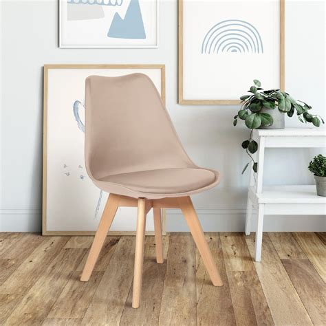 Cadeira Eames Wood Leda Design Nude