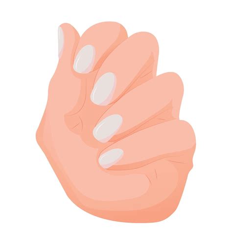 Nails Beauty Hands With Manicure Nude Polished Nails Beauty Concept Nail Polish Nail Design