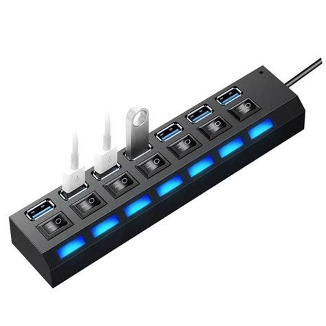 HUB USB TREQA 7 PUERTOS – Power on