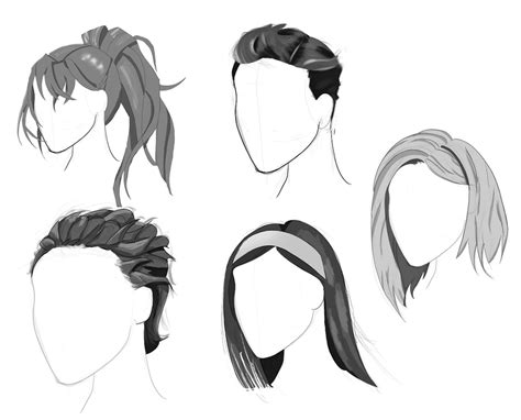 How To Sketch Hair Styles