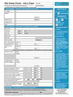 Pet Claim Form - Vet’s Fees - static.eandl.net / pet-claim-form-vet-s