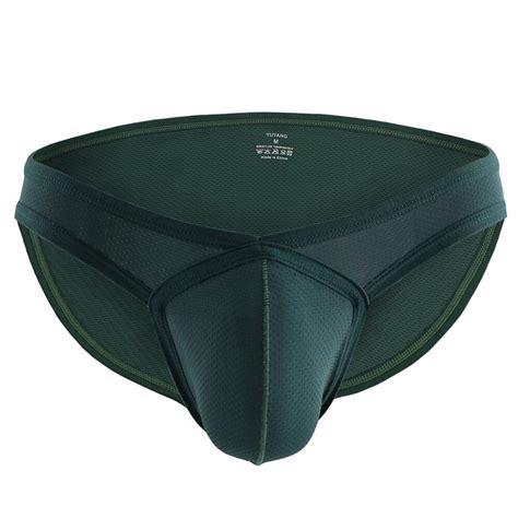 Jual Men Sexy Low Rise Bulge Pouch Briefs Breathable Mesh Underpants Underwear Bikini G String