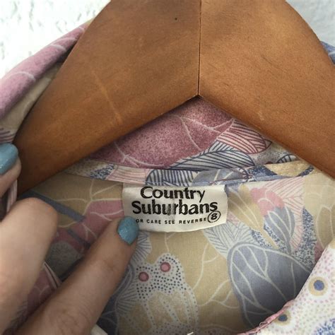 Vintage Late 70s Pussy Bow Button Up Pastel Pink And Depop