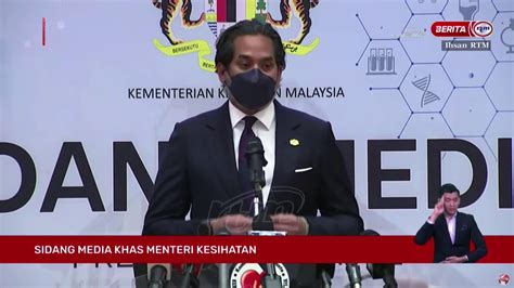 Langsung Sidang Media Khas Menteri Kesihatan Khairy Jamaluddin Youtube