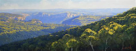 The Grose Valley Blue Mountains Painting By Graham Gercken Fine Art