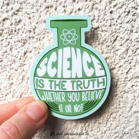 Science Green Aesthetic Vinyl Laptop Sticker Etsy