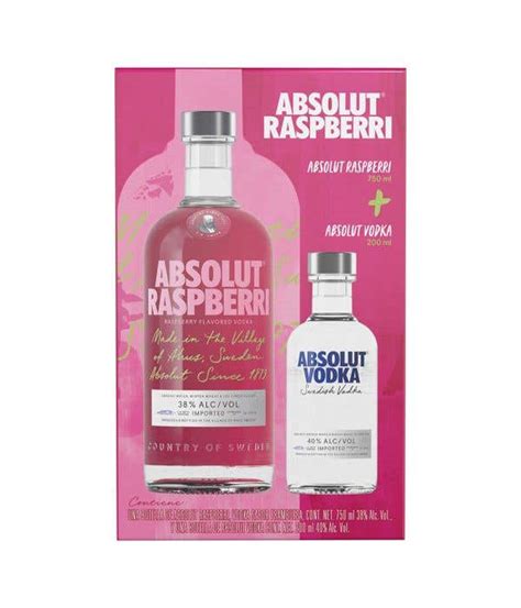 Vodka Absolut Raspberri 750 Ml Vodka Absolut Blue 200 Ml