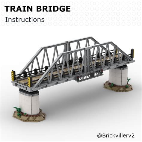 Lego Moc Train Bridge By Brickvillerv2 Rebrickable Build With Lego