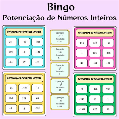 Potenciação Com Numeros Inteiros