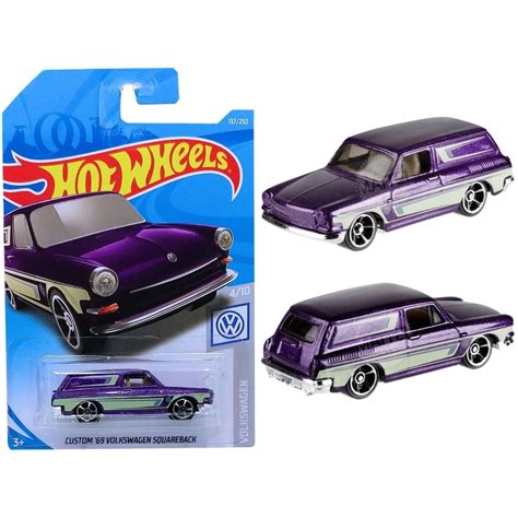 Carrinho Hot Wheels Custom Volkswagen Squareback Mattel Variant Americana Shopee Brasil