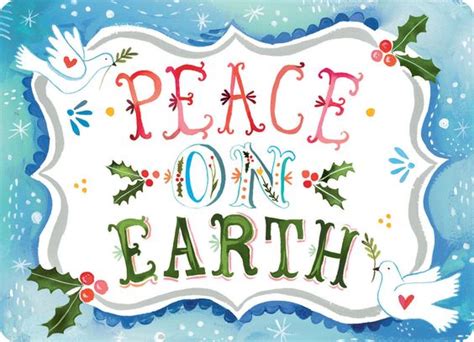 Peace On Earth Christmas Clip Art Library