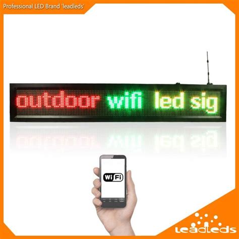 leadleds  outdoor led signs wifi led display programmable message