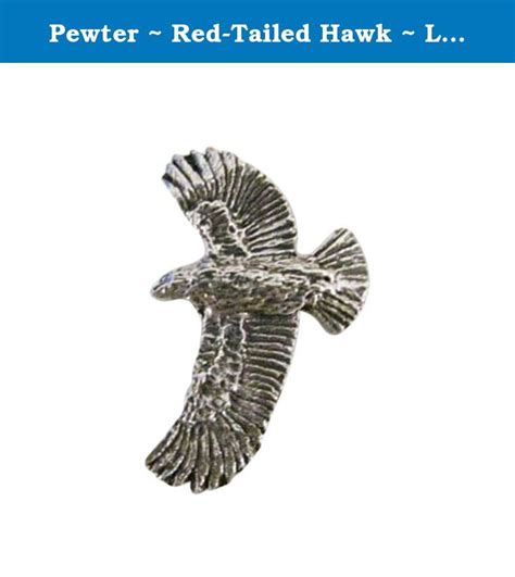 Pewter Red Tailed Hawk Lapel Pin Brooch B056 Show Your Love