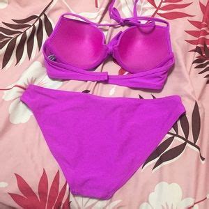 Victoria S Secret Swim Aerie Purple Pushup Bikini Set Poshmark