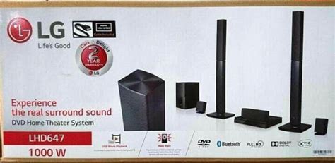 LG 1000W RMS 5.1ch 2TB DVD Home Theater System - Black