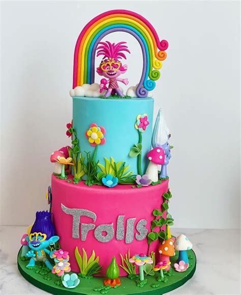 Trolls Cake Bolo Trolls 5th Birthday Cake 2nd Birthday Party For Girl
