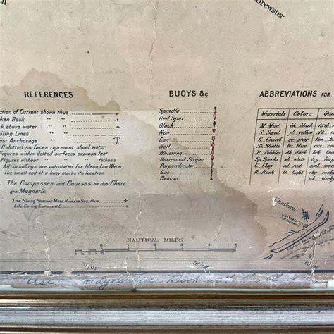 Ocean Chart Of Massachusetts Bay For Sale At 1stdibs